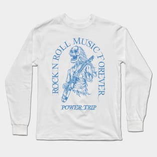 Power Trip /// Skeleton Rock N Roll Long Sleeve T-Shirt